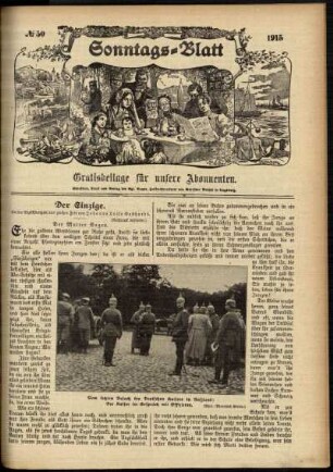 Ausgabe vom Sonntag, den 12. Dezember 1915.