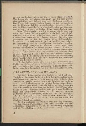 Das Auftragen des Wachses