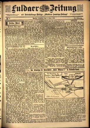 Dritte Ausgabe vom Samstag, den 09. März 1901.