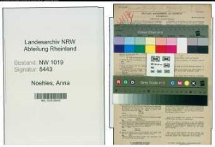 Entnazifizierung Anna Noehles , geb. 29.05.1887 ()