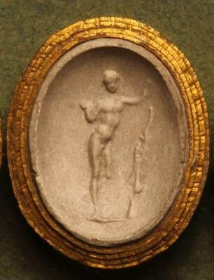 Ganzfigur des Apollo Sauroktonos (Daktyliothek, Erstes Mythologisches Tausend)