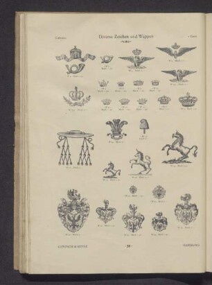 Diverse Zeichen und Wappen