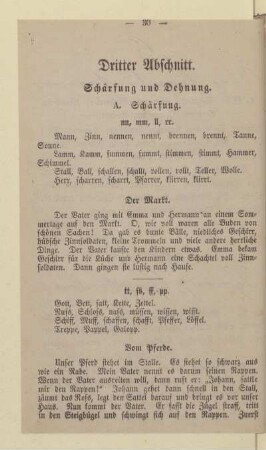 Dritter Abschnitt. Schärfung und Dehnung