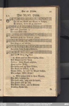Der XLVI. Psalm.