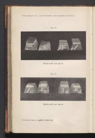 Fig. 17. Brick-work test pieces