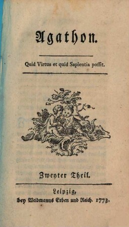 Agathon, Zweiter Theil