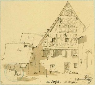 Pfohren Haus mit Fachwerkgiebel