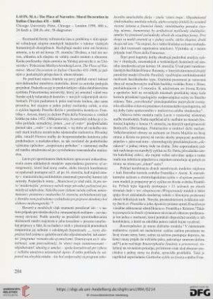 [Rezension von: Lavin, M.A., The place of narrative. Mural decoration in Italian churches 431-1600]