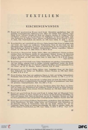 Kirchengewänder (Nr. 273-302)