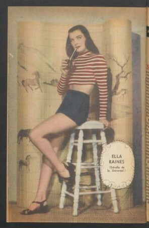 Ella Raines (estrella de la Uiversal) - [Fotografía]
