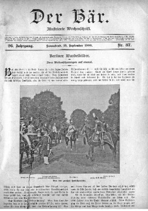 Sonnabend, 15. September 1900 Nr, 37