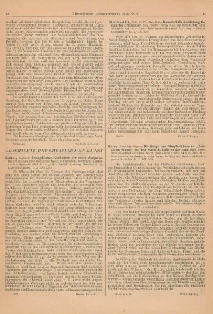 43-44 [Rezension] Kunze, Gerhard, Evangelischer Kirchenbau vor neuen Aufgaben