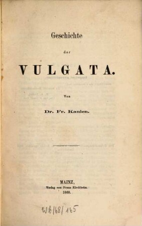 Geschichte der Vulgata
