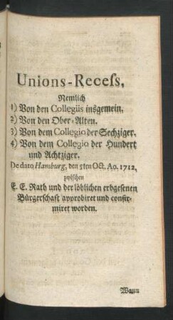 Unions-Recess.