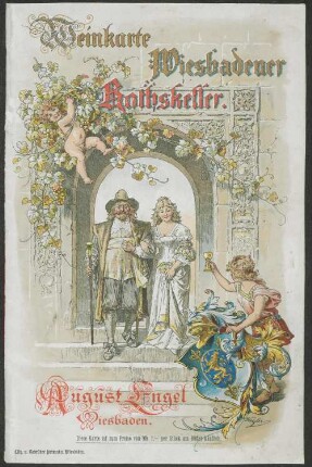Weinkarte / Wiesbadener Rathskeller, August Engel, Wiesbaden