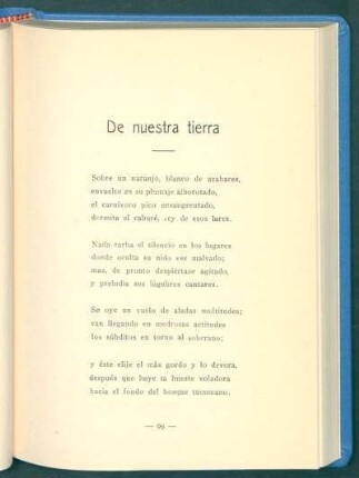 De nuestra tierra