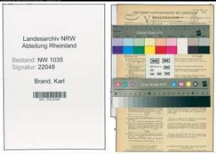 Entnazifizierung Karl Brand , geb. 18.09.1903 (Kellner)