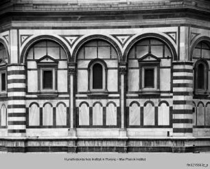 San Giovanni, Baptisterium, Südostfassade, Florenz