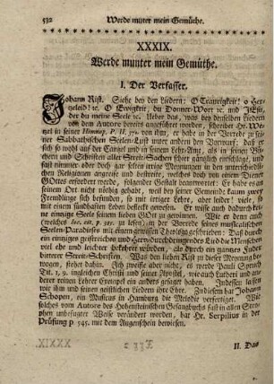 XXXII. Werde munter mein Gemüthe.