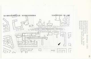Kammerspiele, Berlin-Schöneberg (Diplomarbeit bei Bernhard Hermkes): Lageplan 1:500