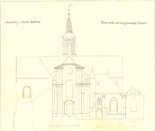 Gärtner, Friedrich von; Heilsbronn; Münsterkirche - Ansicht