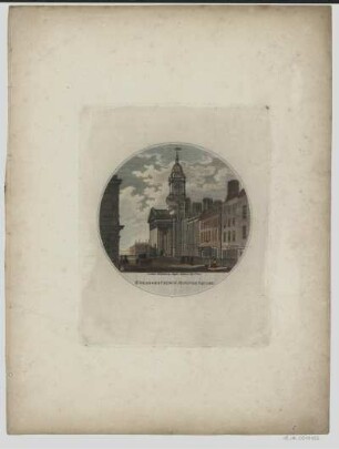 Ansicht von St. George auf dem Hanover Square in London, Radierung, 1825 : St. George's ChurchHannover Square. - London : C. Taylor Holborn, 1825. - 1 Kunstbl. : Stich, Durchm. 13 cm