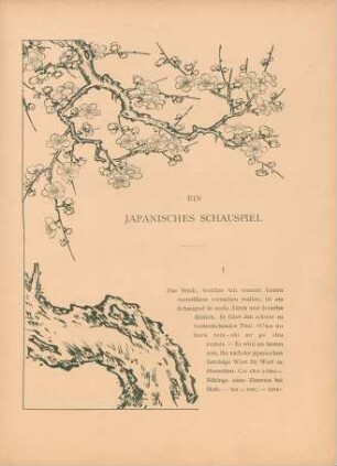 Ein japanisches Schauspiel I