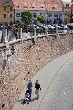 Altstadt mit Stadtmauerresten, Sibiu, Kulturhauptstadt Europas 2007