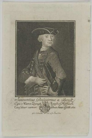 Bildnis des Innocentius Guilielmus a Beust