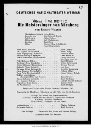 Die Meistersinger von Nürnberg