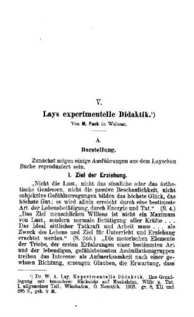 Lays experimentelle Didaktik