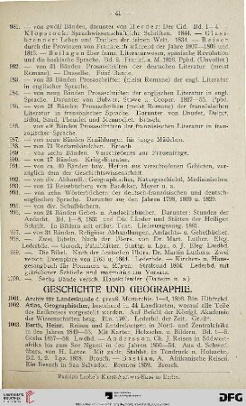 Geschichte und Geographie (Nr. 1001-1072)