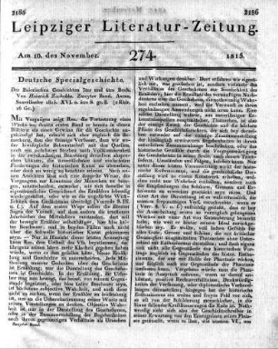 Der Baierischen Geschichten 3tes und 4tes Buch. Von Heinrich Zschokke. Zweyter Band. Aarau, Sauerländer 1815. XVI. u. 520 S. gr. 8.