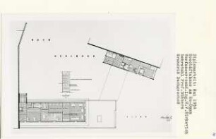Geschäftshaus am Ku-damm, Berlin-Charlottenburg (Diplomarbeit bei Kurt Dübbers): Grundriss Dachgeschoss 1:100