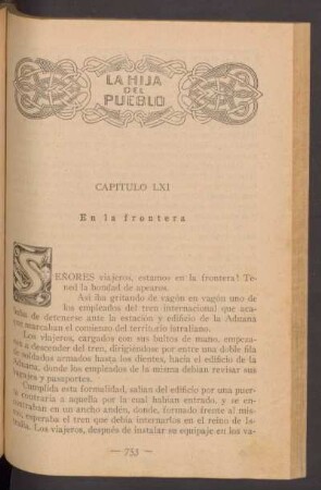 Capítulo LXI - En la frontera