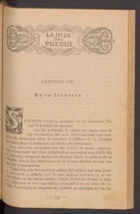 Capítulo LXI - En la frontera