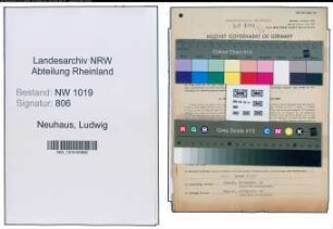 Entnazifizierung Ludwig Neuhaus , geb. 15.04.1899 (Inspektor)