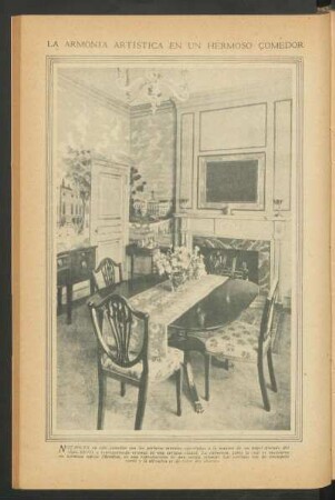La armonía artística en un hermoso comedor - [Fotografía]