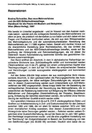 74-80, Rezensionen