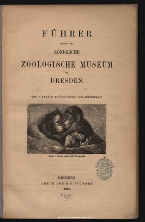 Führer durch das Königliche Zoologische Museum zu Dresden