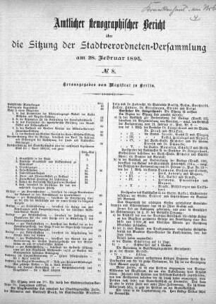 No. 8, 28. Februar 1895