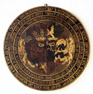 Totenschild des Grafen Hoyer Christoph II. von Mansfeld-Eisleben (gest. 1653)
