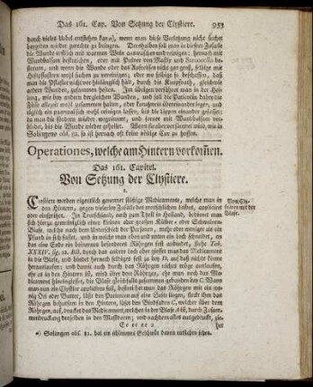 Operationes, welche am Hintern vorkomen.