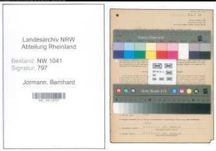 Entnazifizierung Bernhard Jormann , geb. 29.10.1899 (Schreiner)