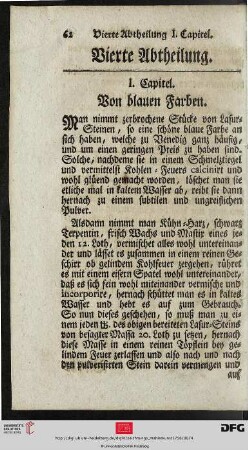 Vierte Abtheilung