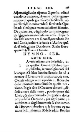 Hymno. Sermone XIIII.