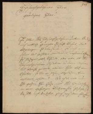 Brief von Johann Michael Müller an Johann Friedrich von Uffenbach, Göttingen, 18.11.1759