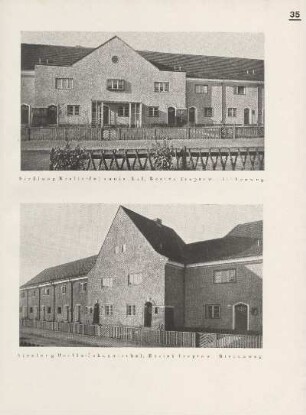 Siedlung Berlin-Johannisthal, Bezirk Treptow. Birkenweg ; Siedlung Berlin-Johannisthal, Bezirk Treptow. Birkenweg