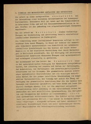 3. Hinweise zur methodischen Gestaltung des Unterrichts