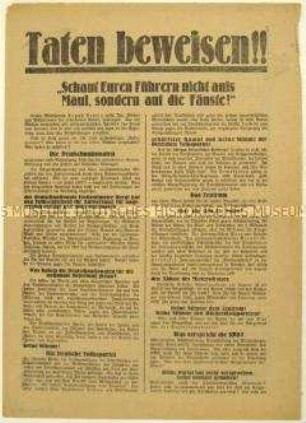 Aufruf der KPD zur Reichstagswahl 1928